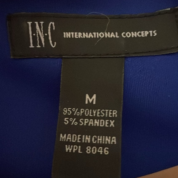 INC Blue and White Dress-Size Medium - Picture 3 of 5